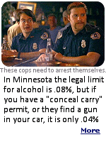 A 180 pound male could be over 0.04 after just two drinks or beers. And a 110 pound female could be over after just one. So, the best plan could be to avoid drinking at all when carrying a concealed firearm.,even if you left it in the car. If a police officer conducts a traffic stop, arrests on suspicion of DWI, then finds a pistol in the car, the driver may face charges of both Driving Under the Influence of Alcohol, and ''Carrying a Pistol in a Public Place with 0.04% or more Alcohol Concentration.''